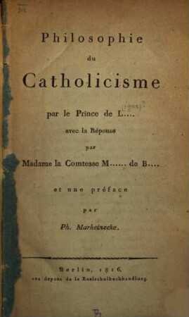 Philosophie du catholicisme