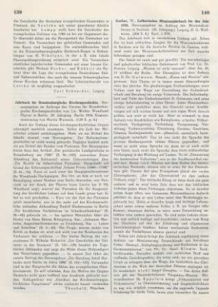 139 [Rezension] Jahrbuch für Brandenburgische Kirchengeschichte ; Jg. 29.1934