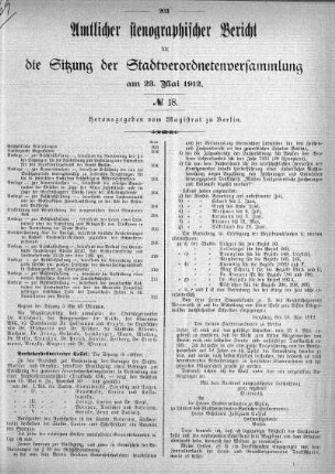 No. 18, 23. Mai 1912