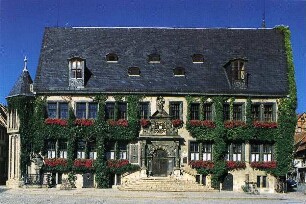 Quedlinburg - Rathaus am Markt : Das Renaissancerathaus am Markt von Quedlinburg, aufgenommen ca. 2006