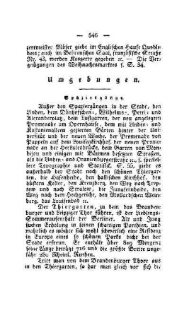 Spaziergänge