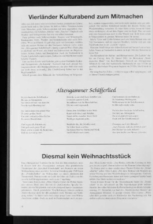 Diesmal kein Weihnachtsstück