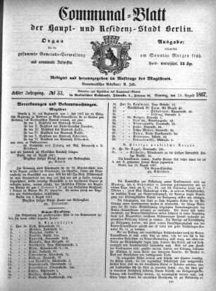 1867,33: No. 33, 18. August 1867