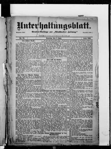 Titelseite einer Zeitung