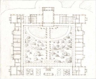 Voit, August von; Schlossanlage - Grundriss