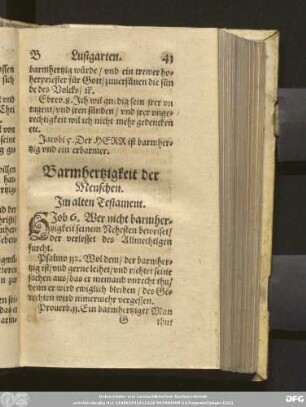 Barmhertzigkeit der Menschen.