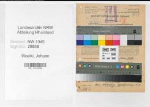 Entnazifizierung Johann Woelki , geb. 09.04.1889 (Lademeister)