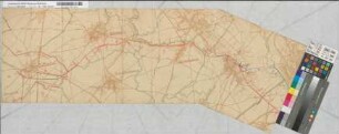 Strecke: Kirchberg-Puffendorf (über Bourheim, Koslar, Merzenhausen) Lageplan [des Streckenverlaufs] von Koslar nach Puffendorf