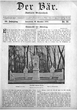 Sonnabend, 22. Dezember 1900 Nr, 51