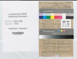 Entnazifizierung Clemens Heitmann, geb. 18.11.1908 (Kaufm.Angest.)