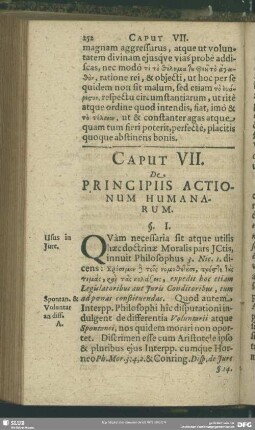 Caput VII. De Principiis Actionum Humanarum