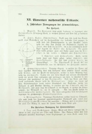 XII. Elementare mathematische Erdkunde