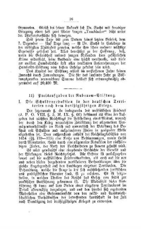 Preisaufgaben der Rubenow-Stiftung : [II. Universitäten, Akademien, etc.]