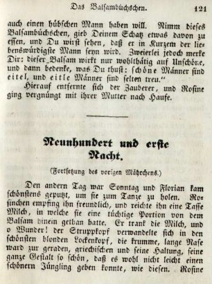 Neunhundert und erste Nacht