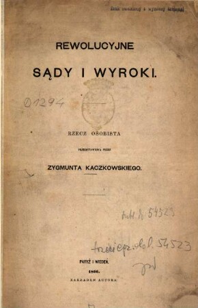 Rewolucyjne sady i wyroki