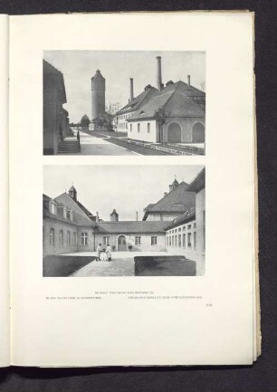 Rudolf Virchow-Krankenhaus, Blick nach dem Wasserturm. Verbindungsgang zum Operationshaus
