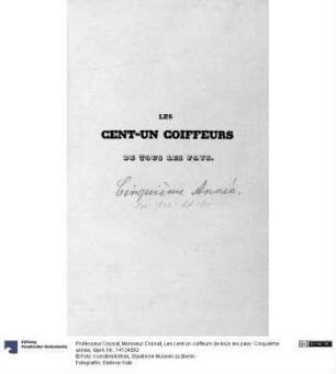 Les cent-un coiffeurs de tous les pays: Cinquième année