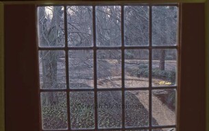 Schloß Reinbek: Hauptflügel: Blick aus dem Fenster