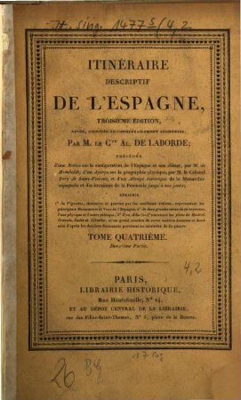 Itinéraire descriptif de l'Espagne, 4,2