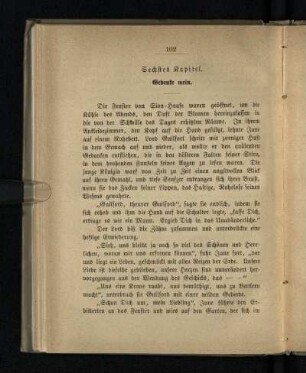 Sechstes Kapitel: Gedenke mein
