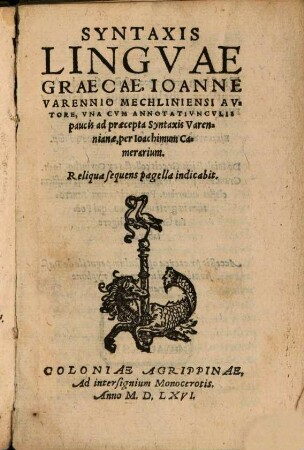 Syntaxis Lingvae Graecae