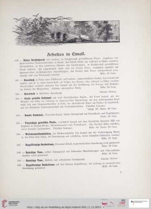 Arbeiten in Email (Nr. 590-620)