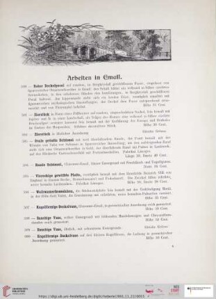Arbeiten in Email (Nr. 590-620)