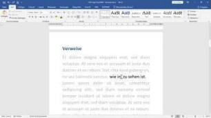 Word: Fachlich Arbeiten - Verweise