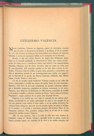 Guillermo Valencia