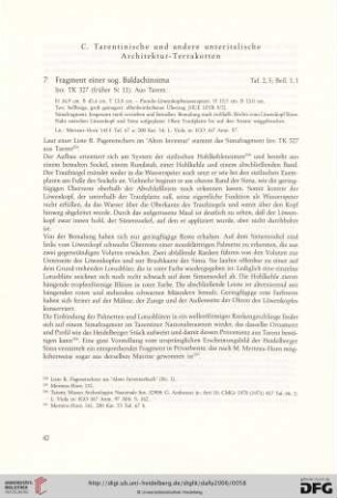 C. Tarentinische und andere unteritalienische Architektur - Terrakotten