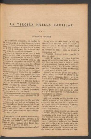 La tercera huella dactilar