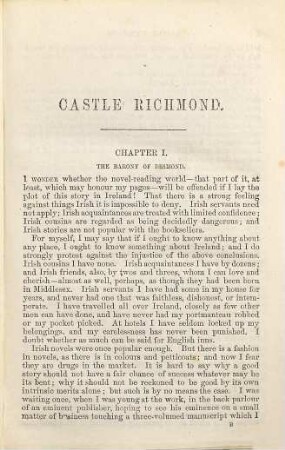 Castle Richmond : a novel