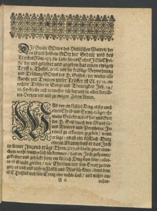 Die Gnade Gottes des Him[m]lischen Vaters/ [...]