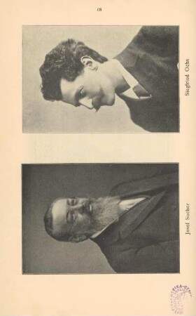 Josef Sucher ; Siegfried Ochs