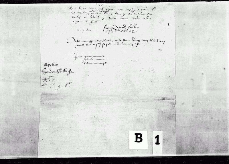 König Renatus von Sizilien vergleicht sich mit dem Gesandten der Gräfin Margarete und des Grafen Ulrich V. über die Ansprüche der Gräfin.