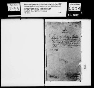 Beschwerde des Wirts Matthes Kerig aus Weiler gegen das Recht des sog. Schenkbanns des Virneburger Landvogtes [Heinrich Carl] Will zur Kirchweih zu Weiler.