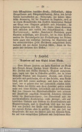 9. Kapitel. Napoleon auf dem Gipfel seiner Macht