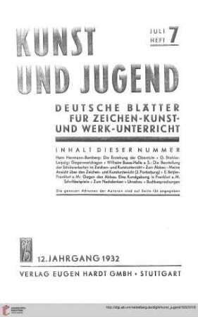 Heft 7 (Juli 1932)