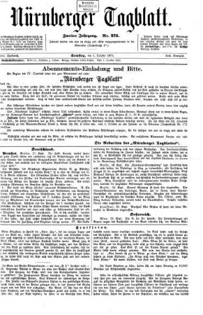 Nürnberger Tagblatt. 1870,10/12 = Jg. 2