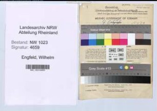 Entnazifizierung Wilhelm Engfeld , geb. 16.05.1904 (Vollziehungsbeamter)
