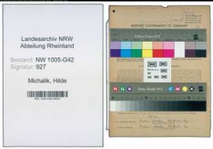 Entnazifizierung Hilde Michalik , geb. 05.05.1918 ()