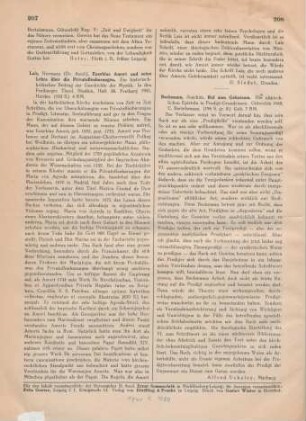 207-208 [Rezension] Lais, Hermann, Eusebius Amort und seine Lehre über die Privatoffenbarungen