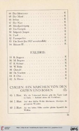 Exlibris (Nr. 55-62)