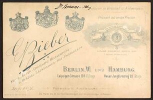 Porträt Julius Brauns : Foto-/Bildersammlung Stenografische Sammlung. Porträt Julius Brauns. Photographie (1896; E. Bieber). Dresden: SLUB P a 0916
