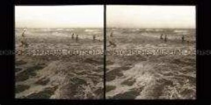 Soldaten baden in der Nordsee, Blankenberge