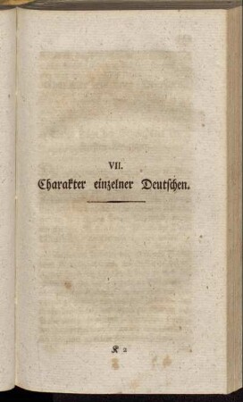 VII. Charakter einzelner Deutschen.