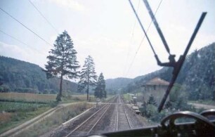 Grünholz Kreuzungsbahnhof Führerstandsmitfahrt auf 221 104