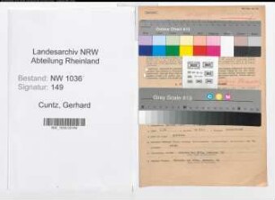 Entnazifizierung Gerhard Cuntz , geb. 20.10.1904 (Betriebsfuehrer)