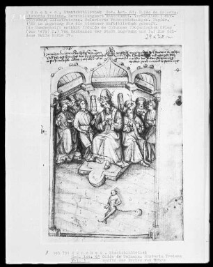 Guido de Columna, Historia Troiana — Jason bei Pelias, Folio 1recto