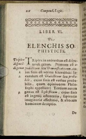 Liber VI. De Elenchis Sophisticis.